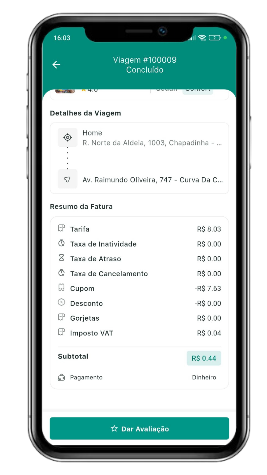 Aplicativo Clone Uber 3